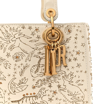 Christian Dior Embroidered Medium Lady Dior White Multicolor 8 of 10