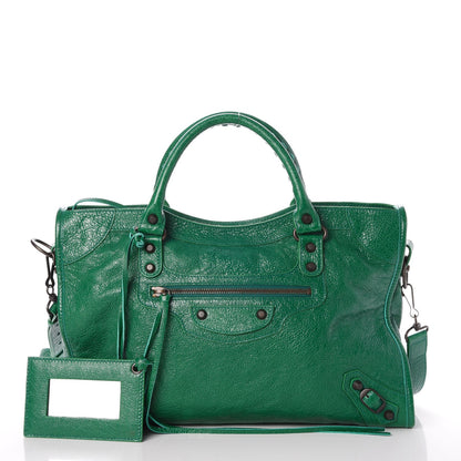 Balenciaga Agneau Classic Hardware City Vert Perroquet 1 of 8