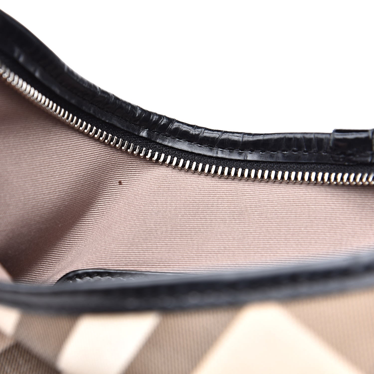 Burberry Supernova Check Buckle Hobo Black 17 of 18