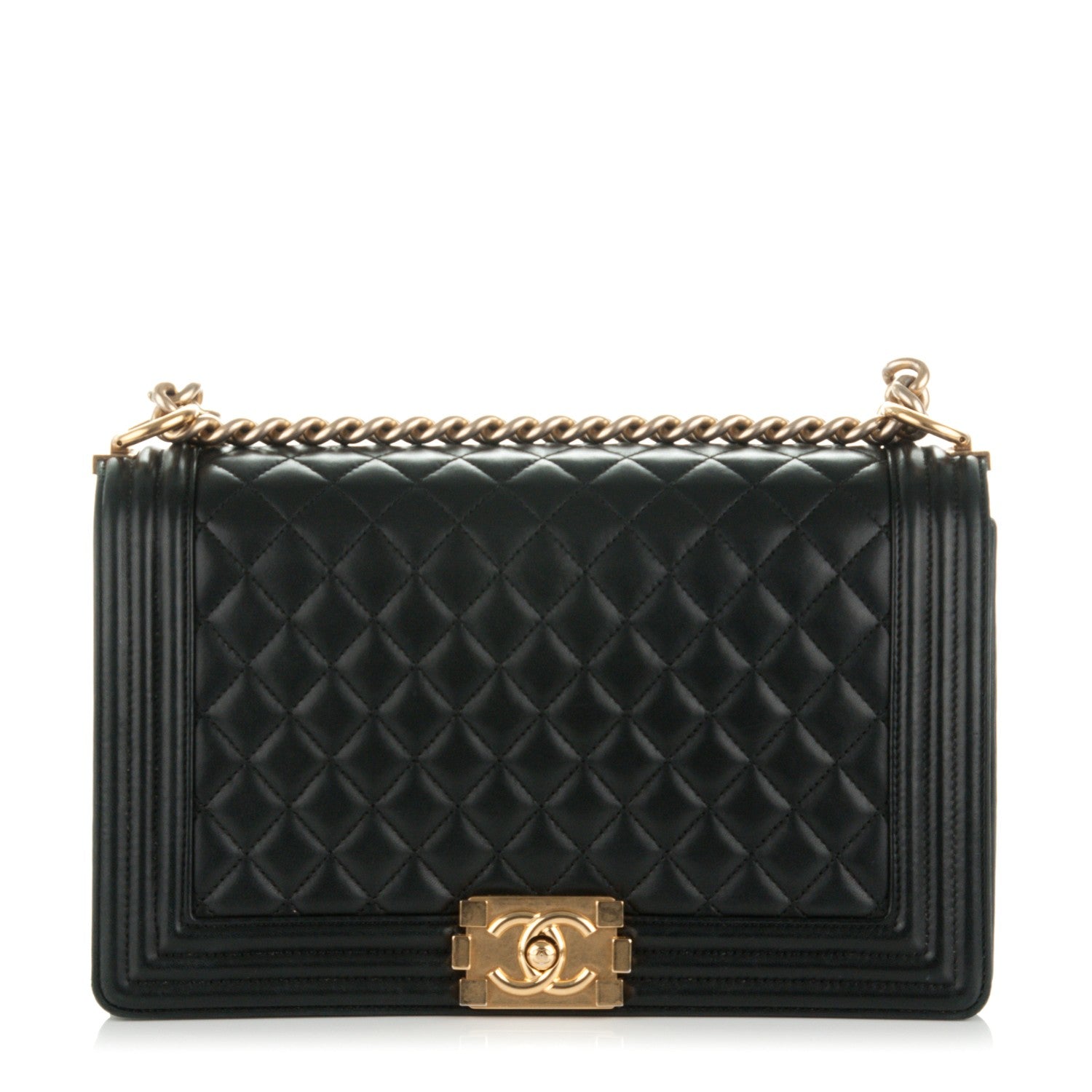 Chanel Lambskin Quilted New Medium Boy Flap Black 1 of 8