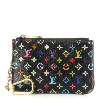 Louis Vuitton Monogram Multicolor Key Pouch Black Violet 1 of 7