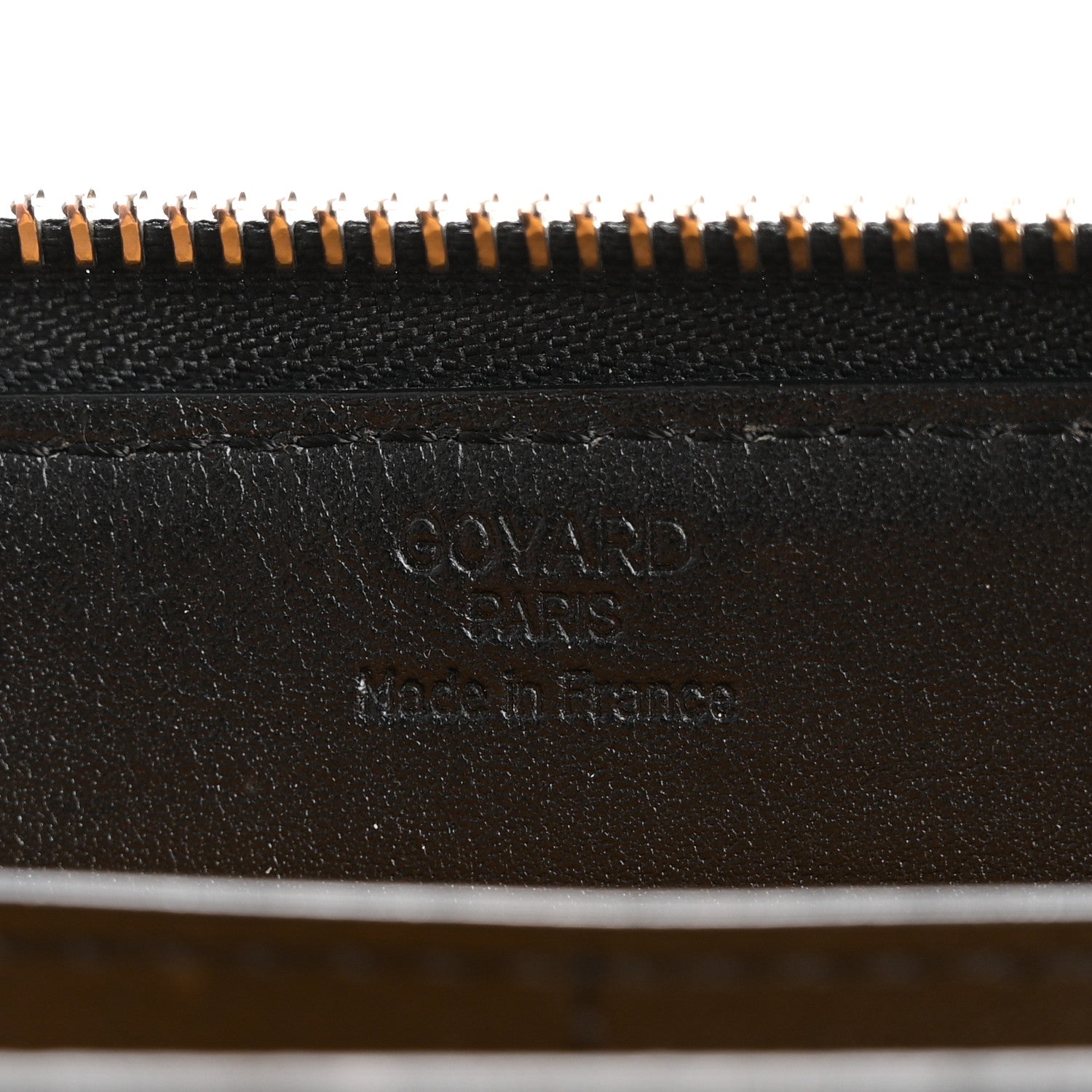 Goyard Goyardine Matignon Zip Around GM Wallet Black 6 of 12