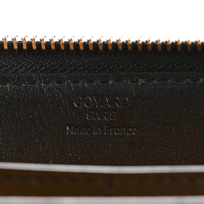 Goyard Goyardine Matignon Zip Around GM Wallet Black 6 of 12