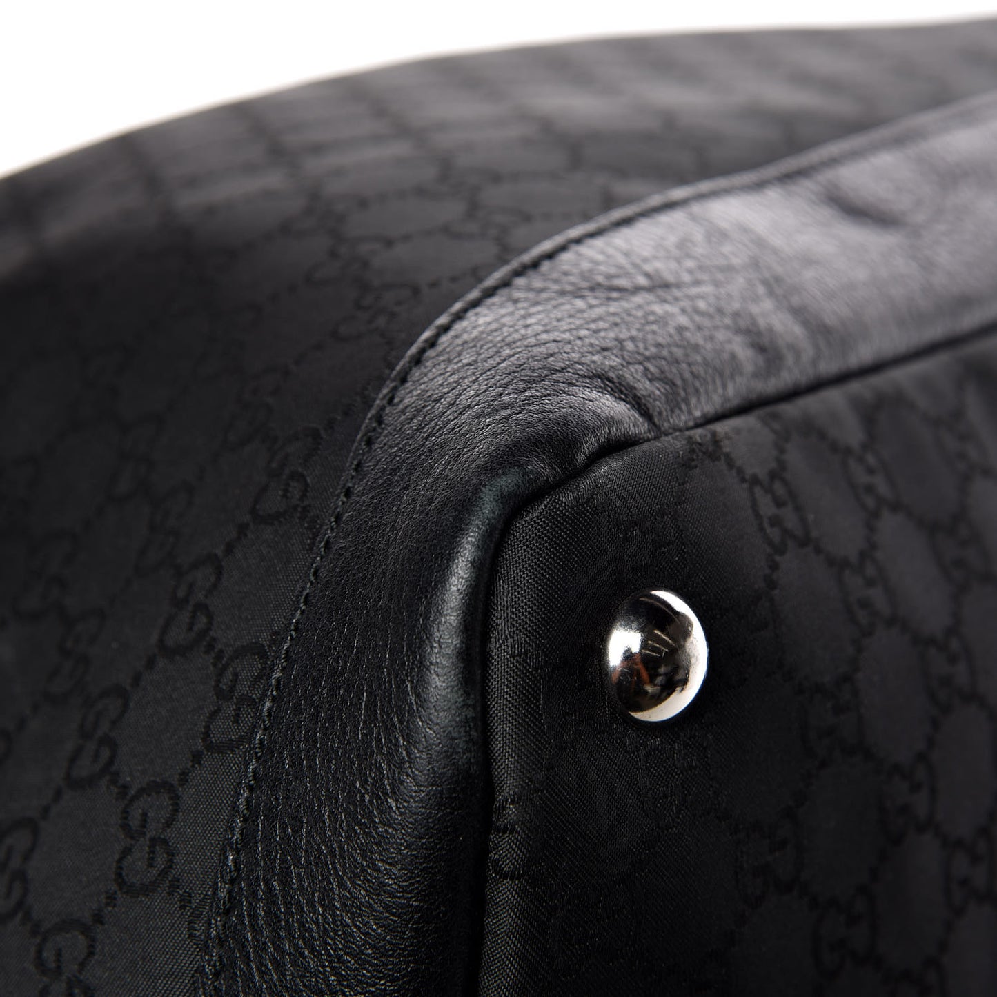 Nylon Monogram Travel Hobo Black