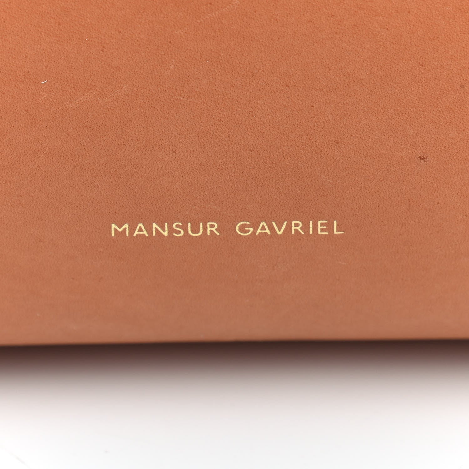 Mansur Gavriel Vegetable Tanned Calfskin Large Shopping Bag Camello Orange 7 of 11