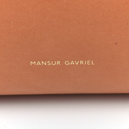 Mansur Gavriel Vegetable Tanned Calfskin Large Shopping Bag Camello Orange 7 of 11