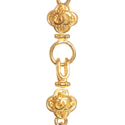 Chanel CC Pendant Chain Necklace Gold 3 of 4