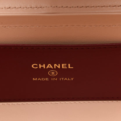 Chanel Shiny Caviar Preppy Coco Long Vanity With Strap  Light Pink 6 of 11