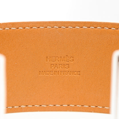 Hermes Epsom Kelly Dog Cuff White 5 of 6
