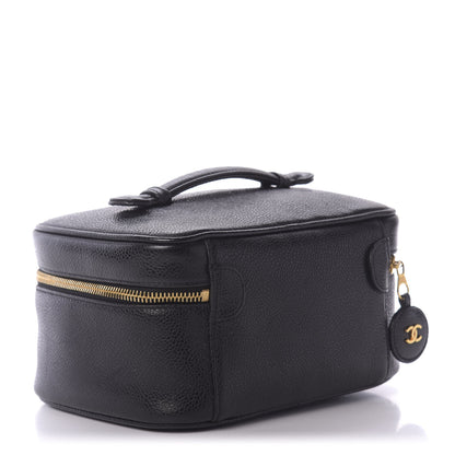 Chanel Caviar Vanity Cosmetic Case Black 3 of 11