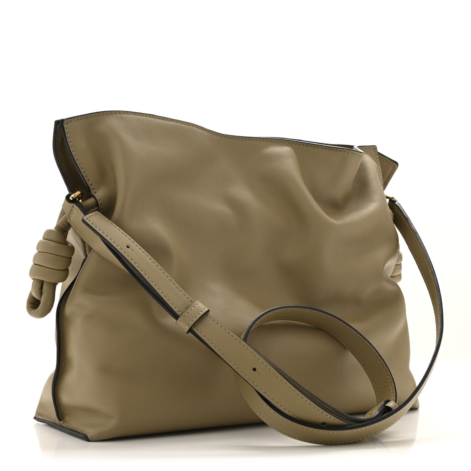 Loewe Nappa Medium Flamenco Knot Bag Clay Green 3 of 11