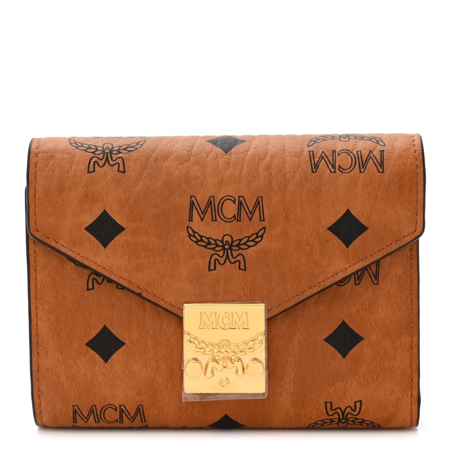Visetos Trifold Tracy Wallet Cognac