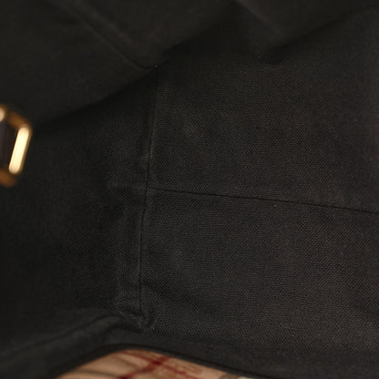 Burberry Haymarket Check Small Canterbury Tote Chocolate 11 of 16