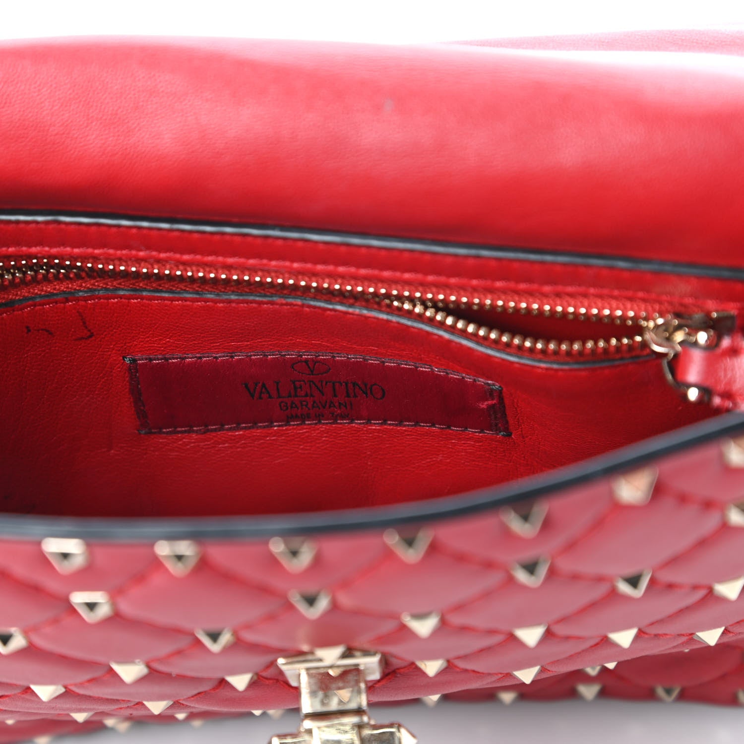 Valentino Garavani Nappa Medium Rockstud Spike Shoulder Bag Rosso Valentino 8 of 13