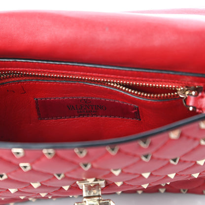 Valentino Garavani Nappa Medium Rockstud Spike Shoulder Bag Rosso Valentino 8 of 13