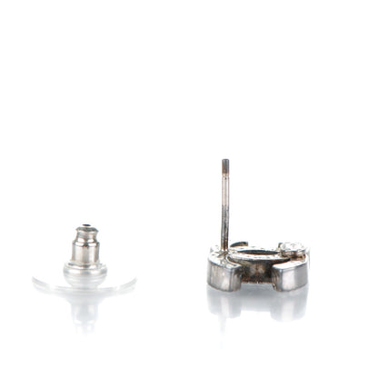 Chanel Crystal CC Earrings Silver 5 of 6
