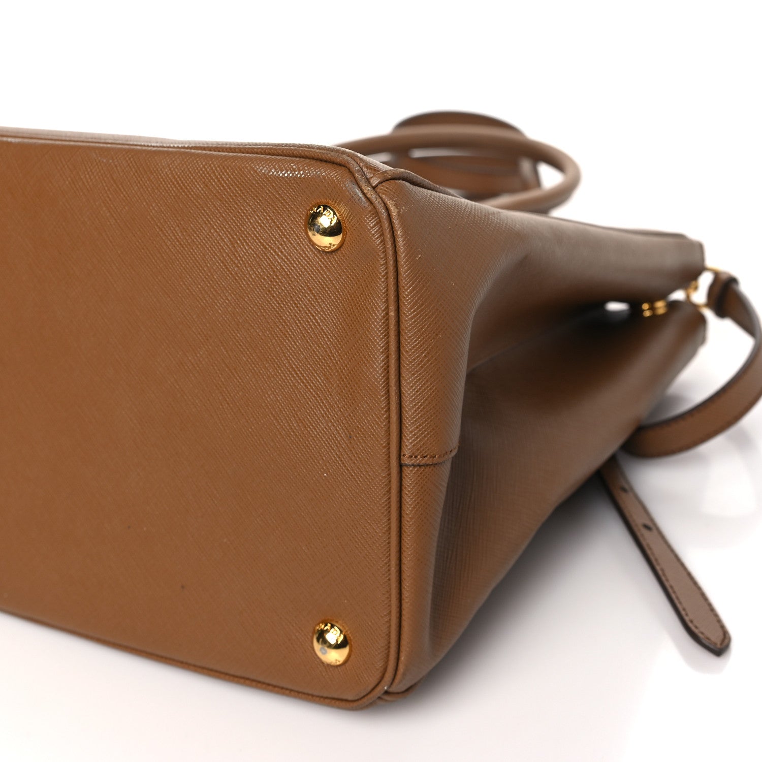 Prada Saffiano Lux Large Galleria Double Zip Tote Cannella 9 of 14