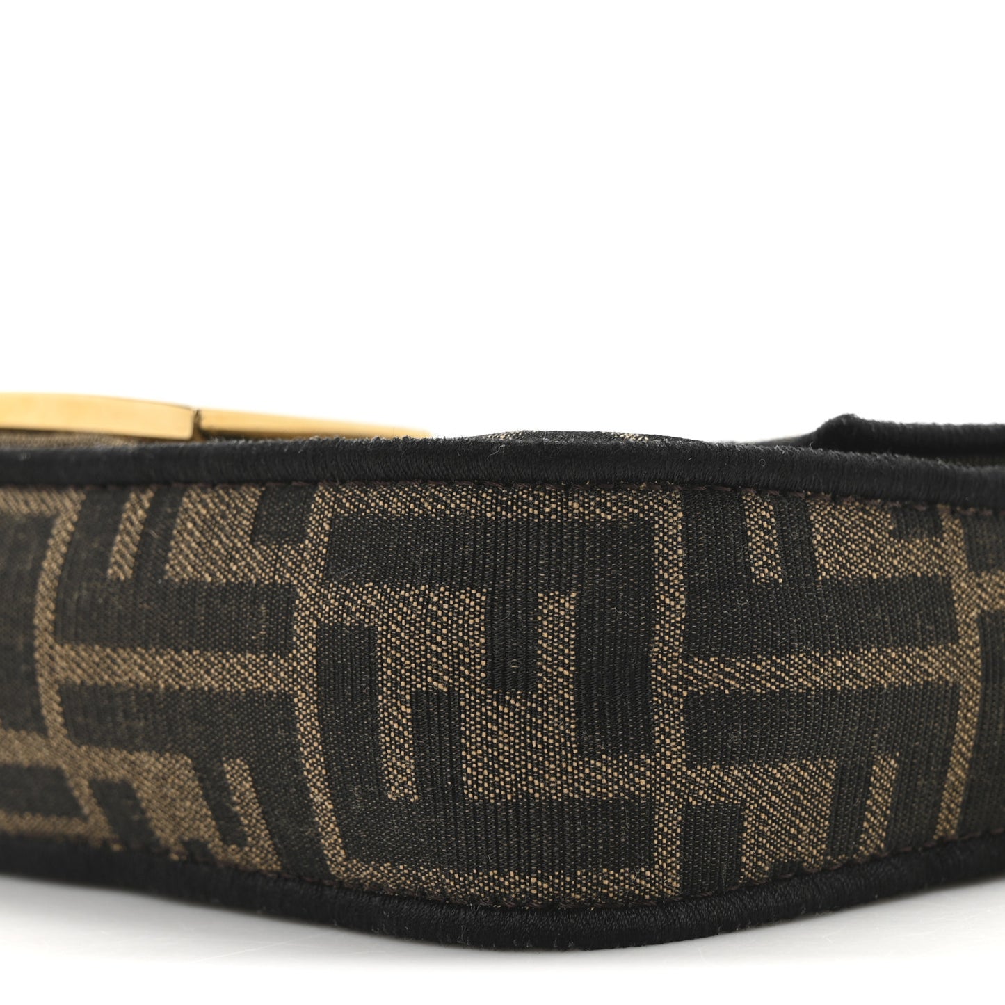 Fabric Jacquard FF 1974 Mini Baguette Tobacco Moro Black