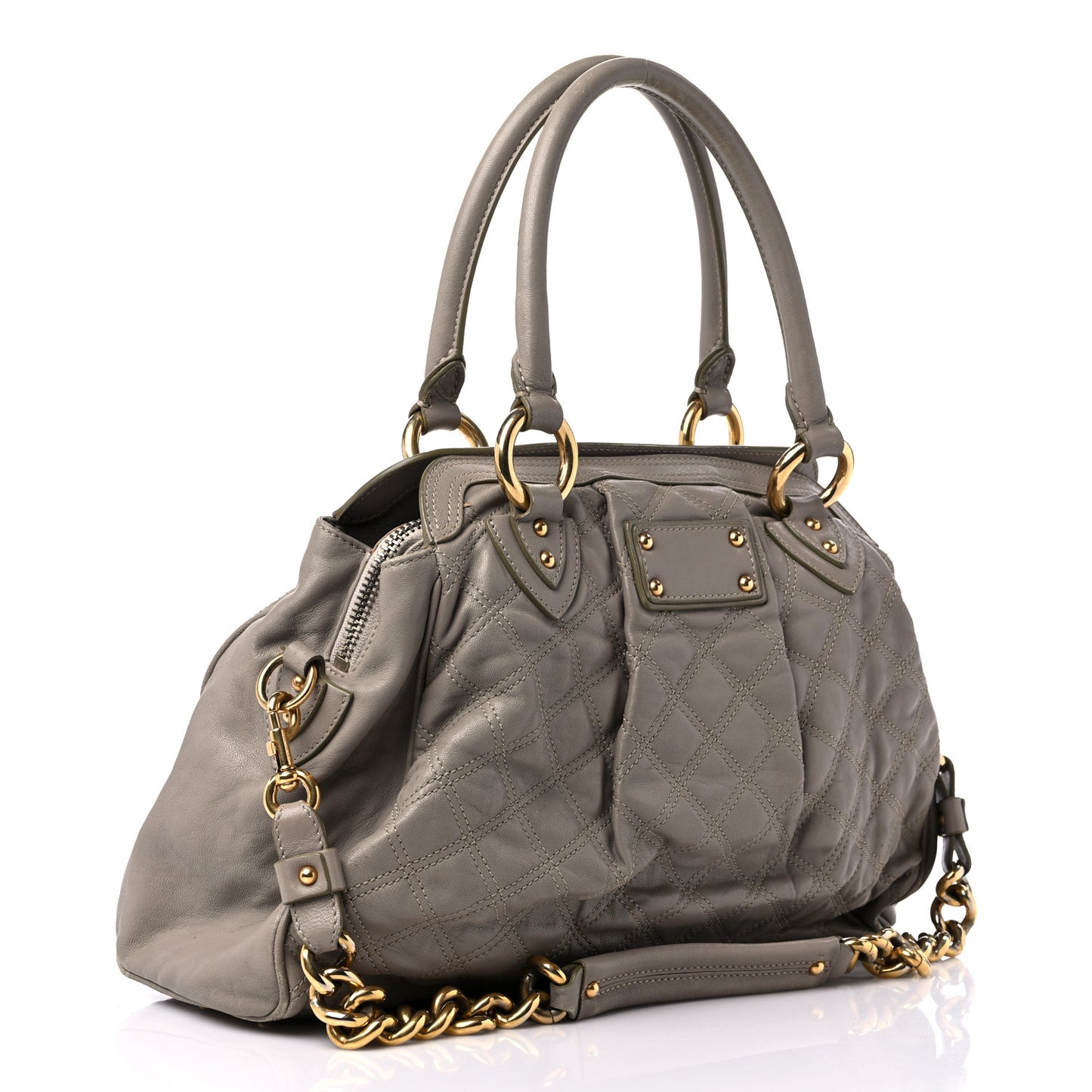Calfskin Quilted Alyona Grey