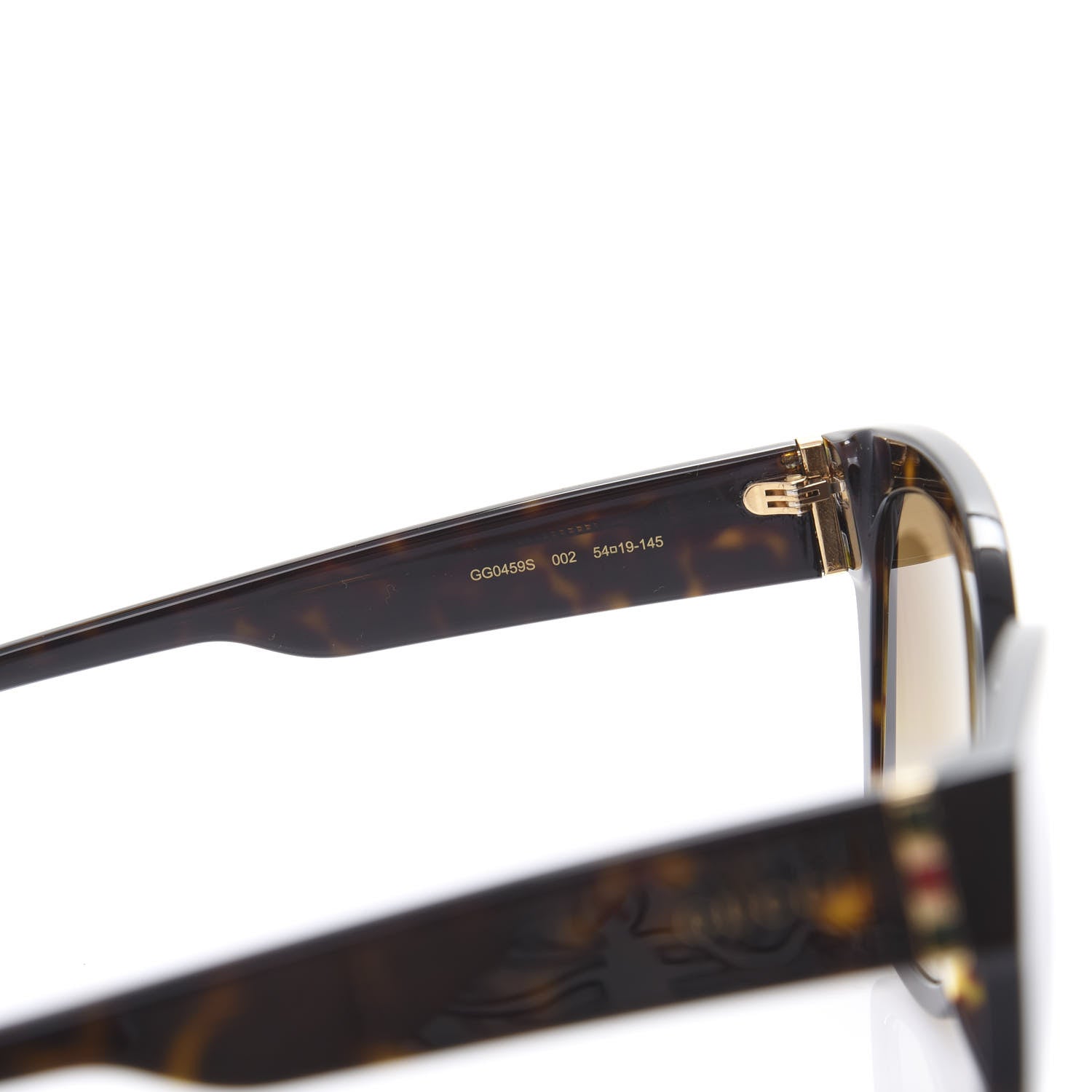 Gucci Acetate Square Frame Sunglasses GG0459S Tortoise 4 of 8