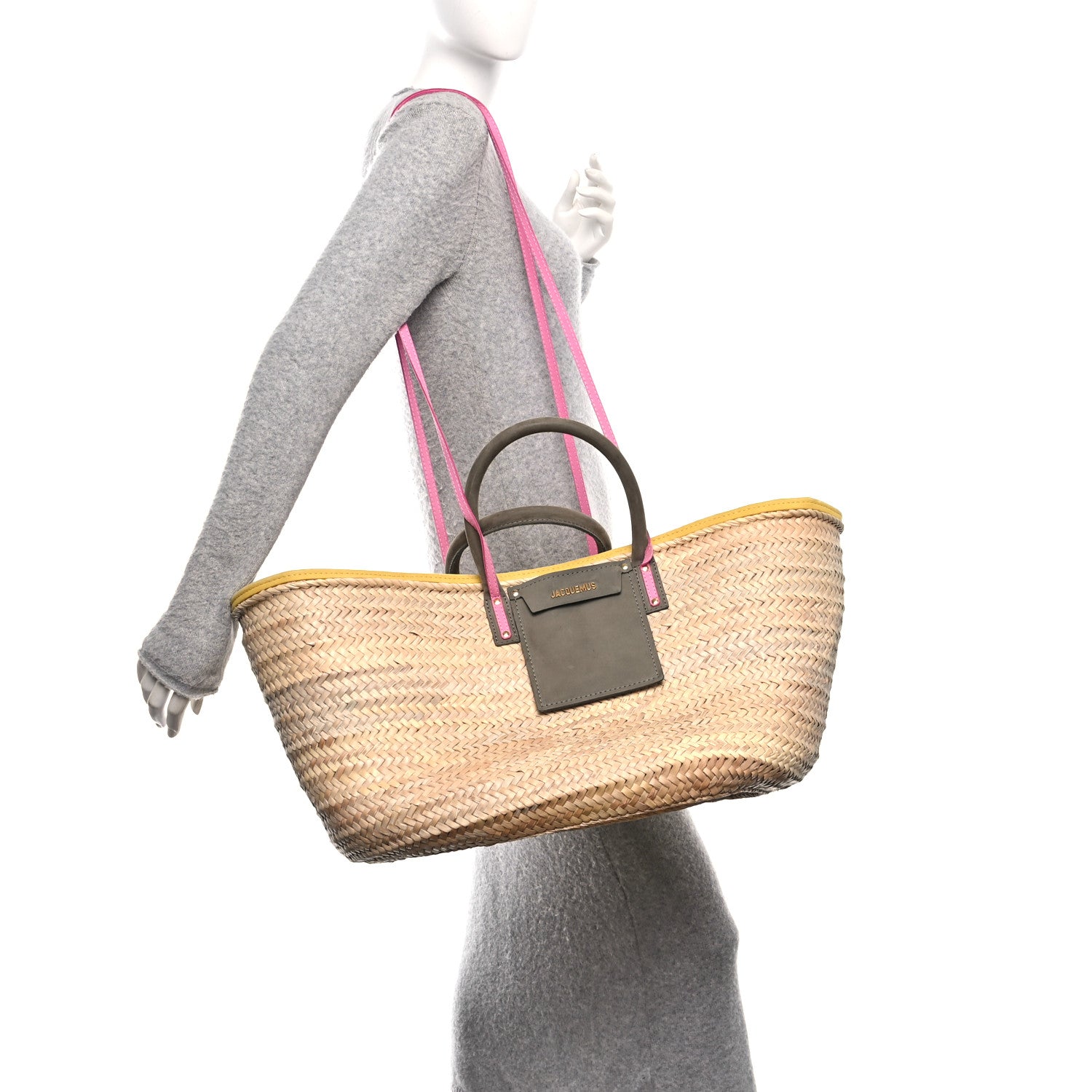 Jacquemus Raffia Le Grand Panier Soli Multicolor 1788298