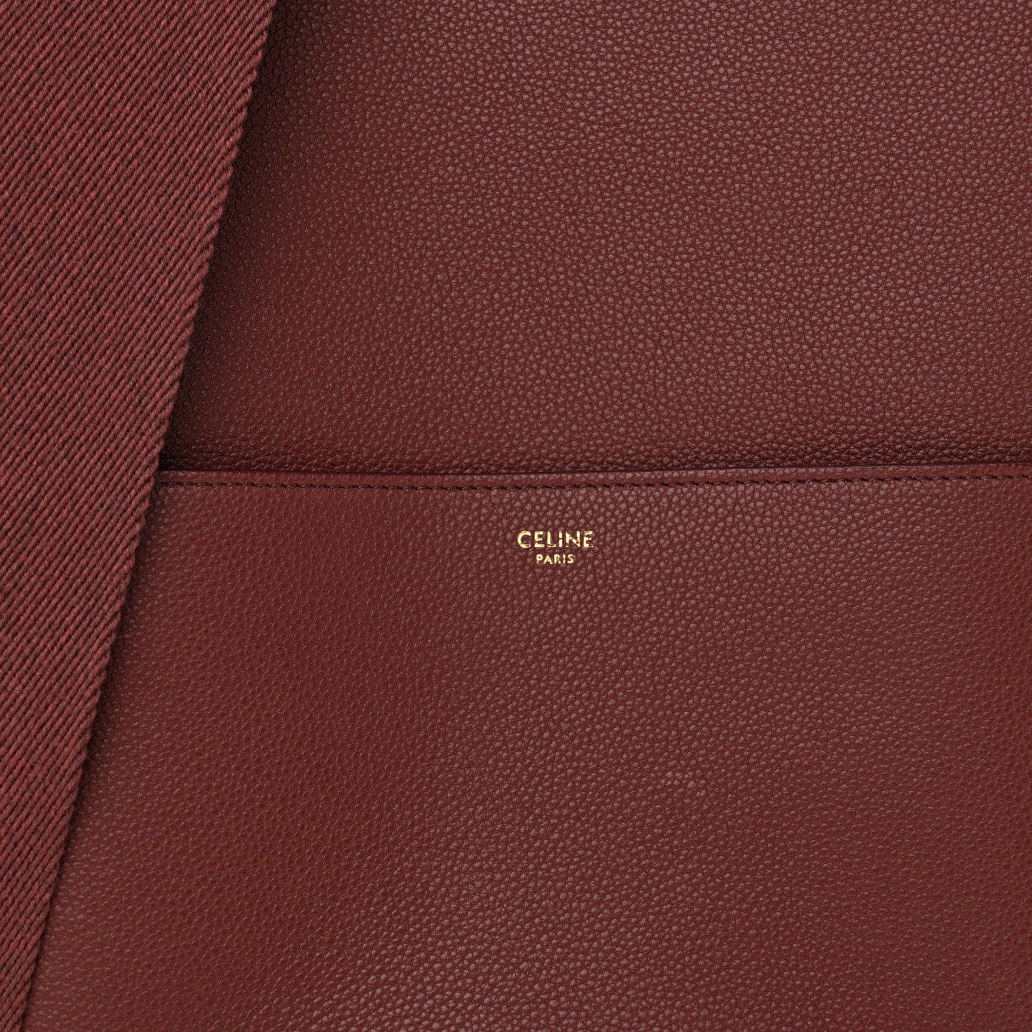 Soft Grained Calfskin Sangle Bucket Bag Light Burgundy