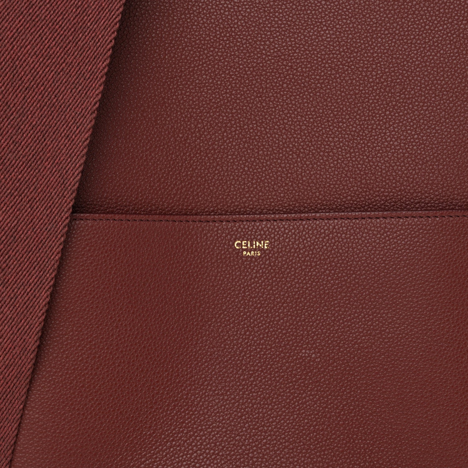 Celine Soft Grained Calfskin Sangle Bucket Bag Light Burgundy 8 of 10