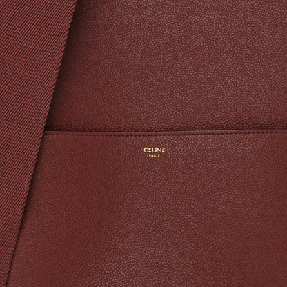 Celine Soft Grained Calfskin Sangle Bucket Bag Light Burgundy 8 of 10