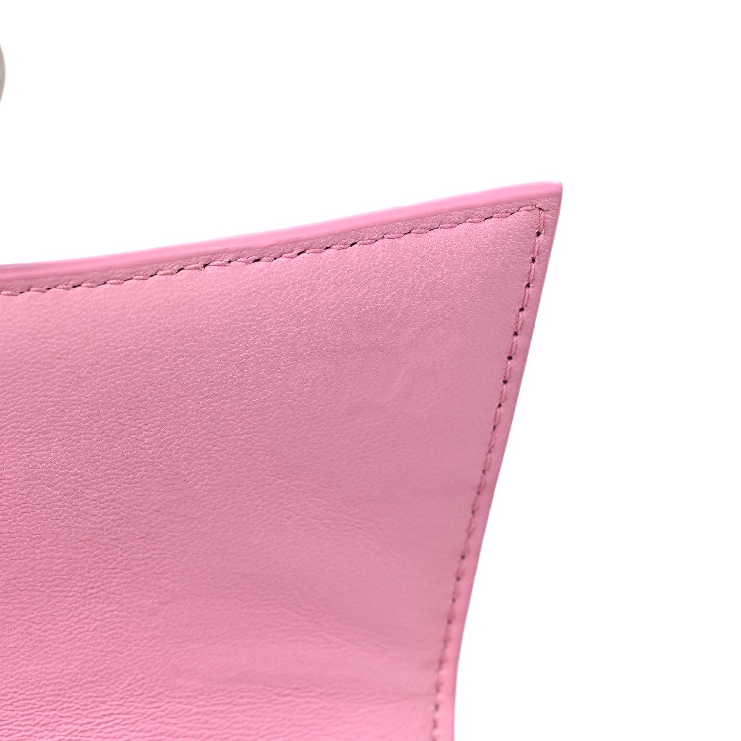 Balenciaga Shiny Calfskin Crocodile Embossed Hourglass Top Handle Bag XS Pink 13 of 15