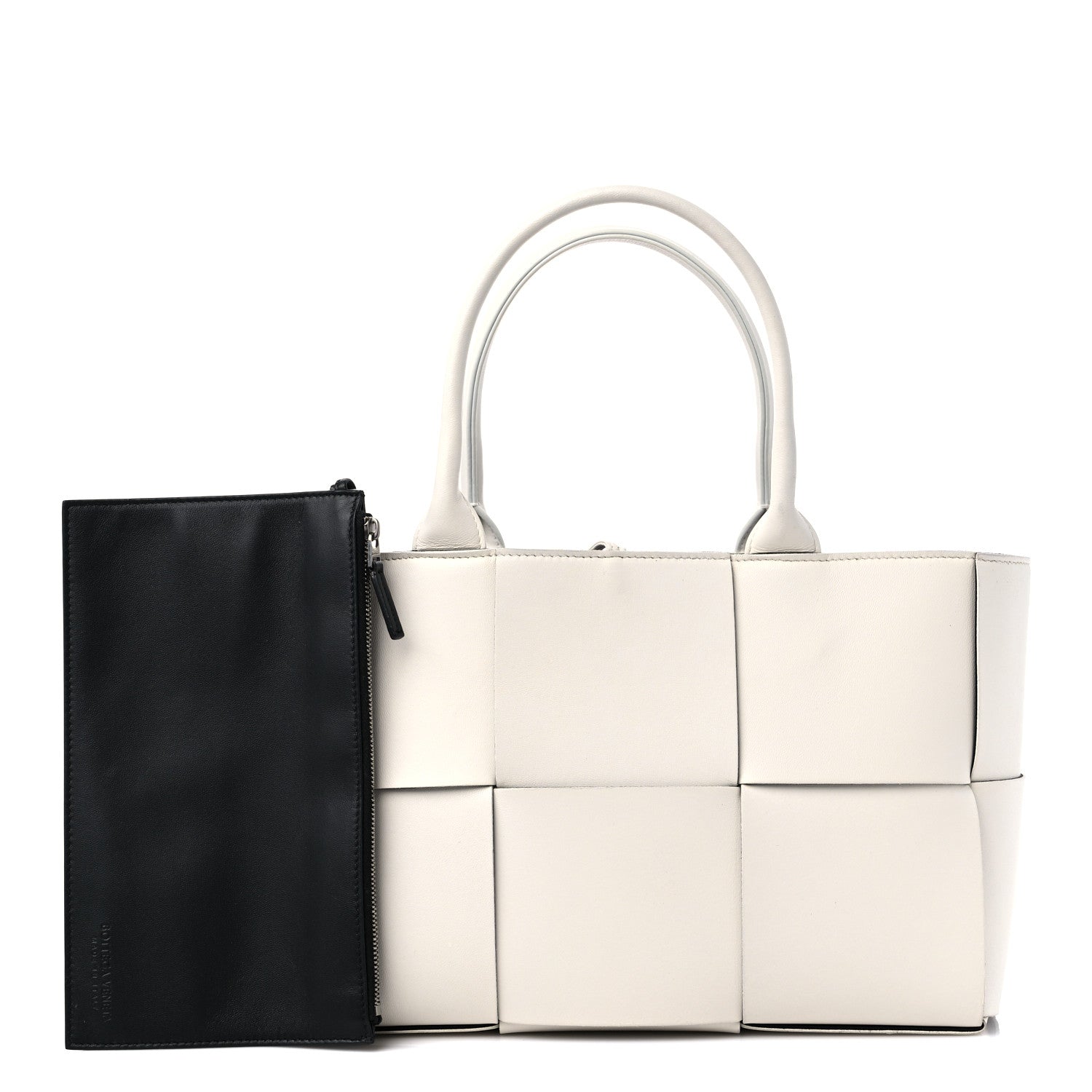Bottega Veneta Nappa Maxi Intrecciato Small Arco Tote White White 1 of 15