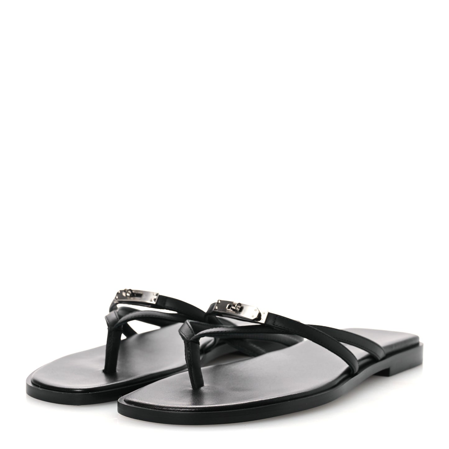 Calfskin Miss Sandals 37 Black