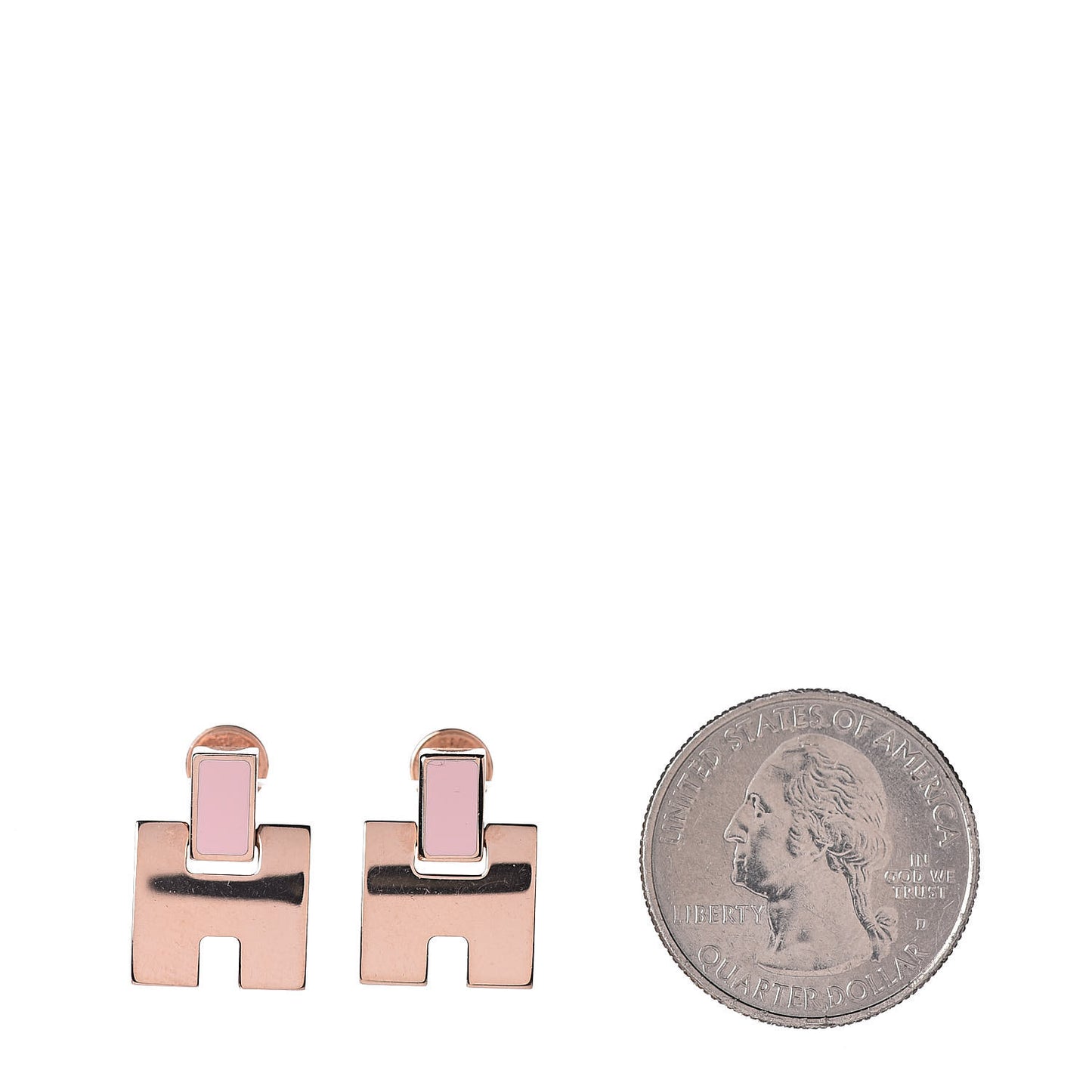 Rose Gold Lacquer Eileen Earrings Rose