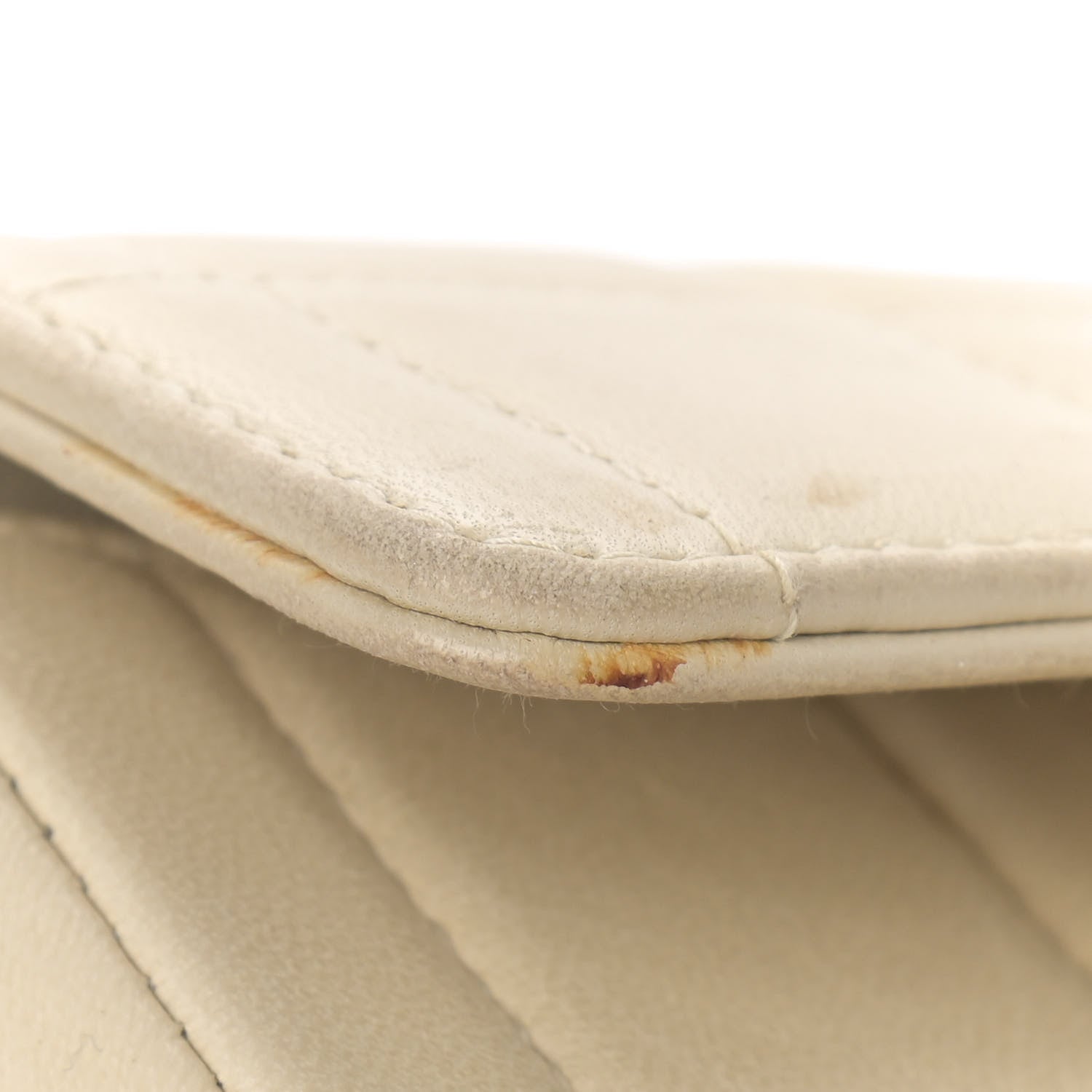 Chanel Lambskin East West Chocolate Bar Flap Ivory 8 of 17