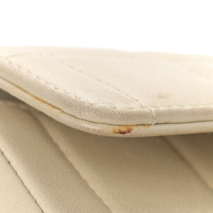 Chanel Lambskin East West Chocolate Bar Flap Ivory 8 of 17