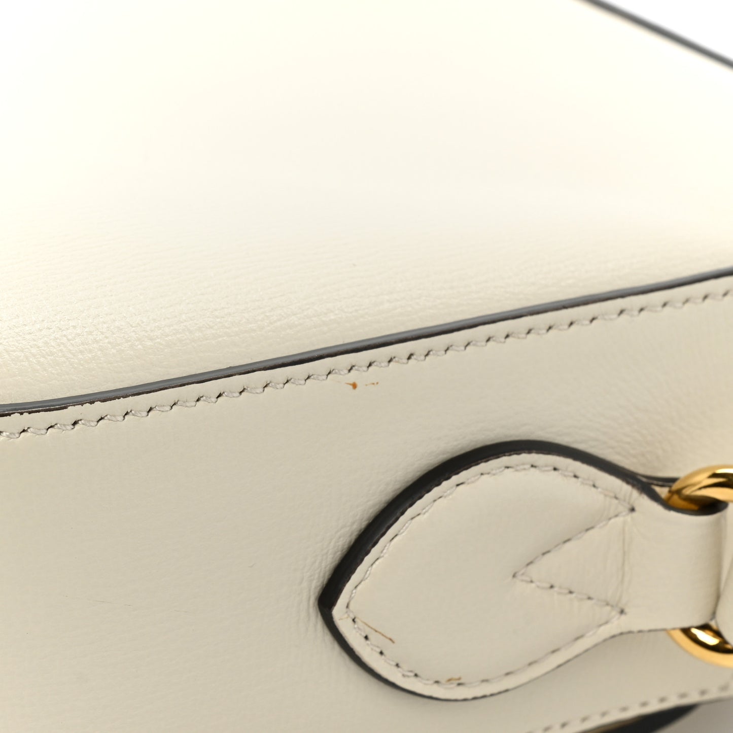 Azalea Calfskin Small Horsebit 1955 Shoulder Bag Mystic White