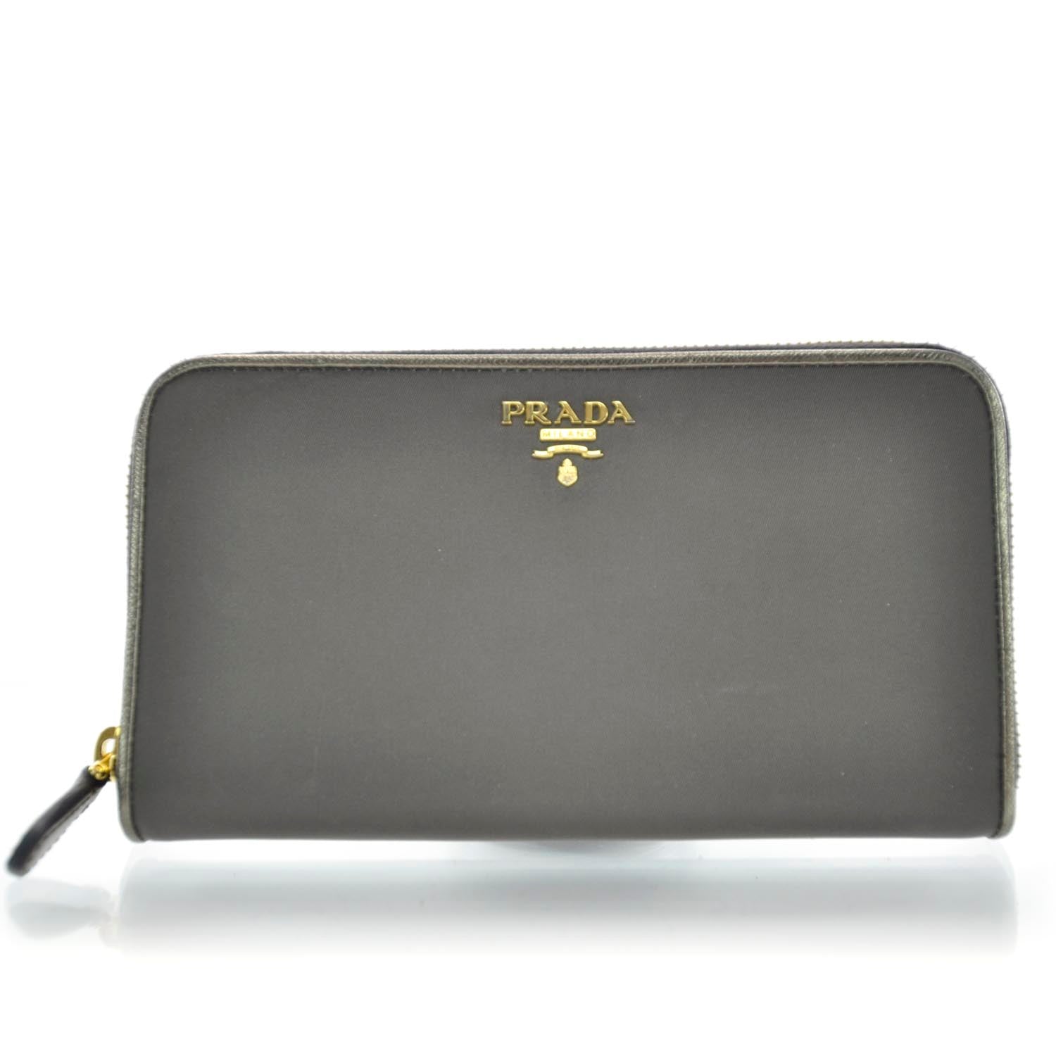Prada Tessuto Nylon Zip Around Wallet 1 of 8