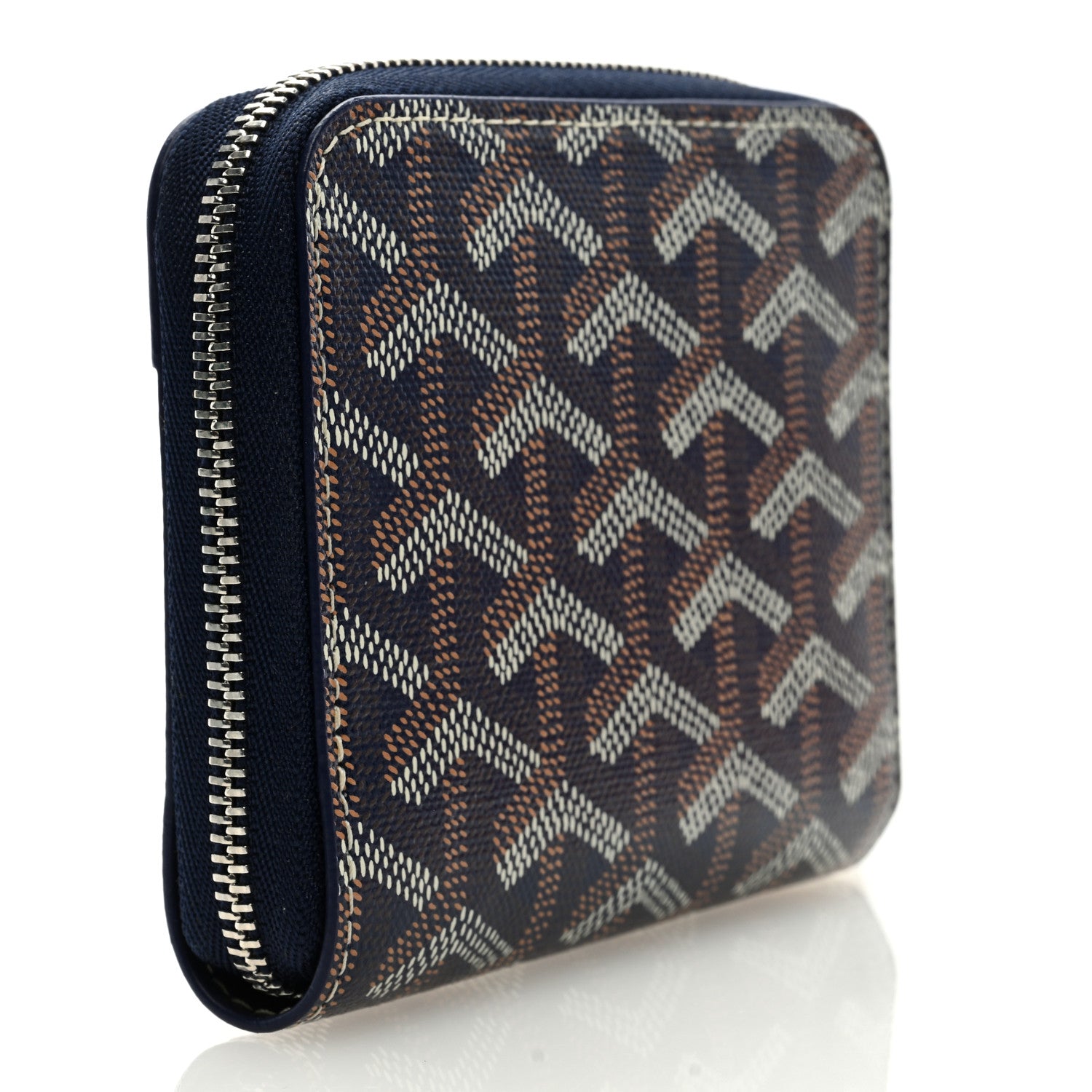 Goyard Goyardine Matignon PM Wallet Navy 3 of 7