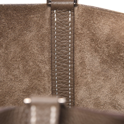 Hermes Taurillon Clemence Picotin Lock 18 PM Etoupe 7 of 11