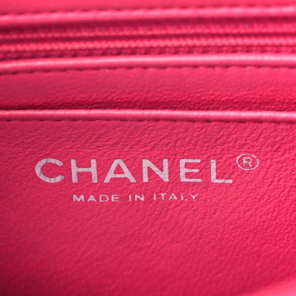 Chanel Lambskin Quilted Mini Rectangular Flap Pink 6 of 11
