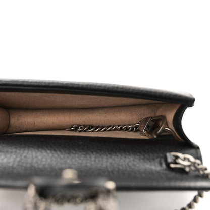 Gucci Calfskin Super Mini Dionysus Shoulder Bag Black 5 of 11