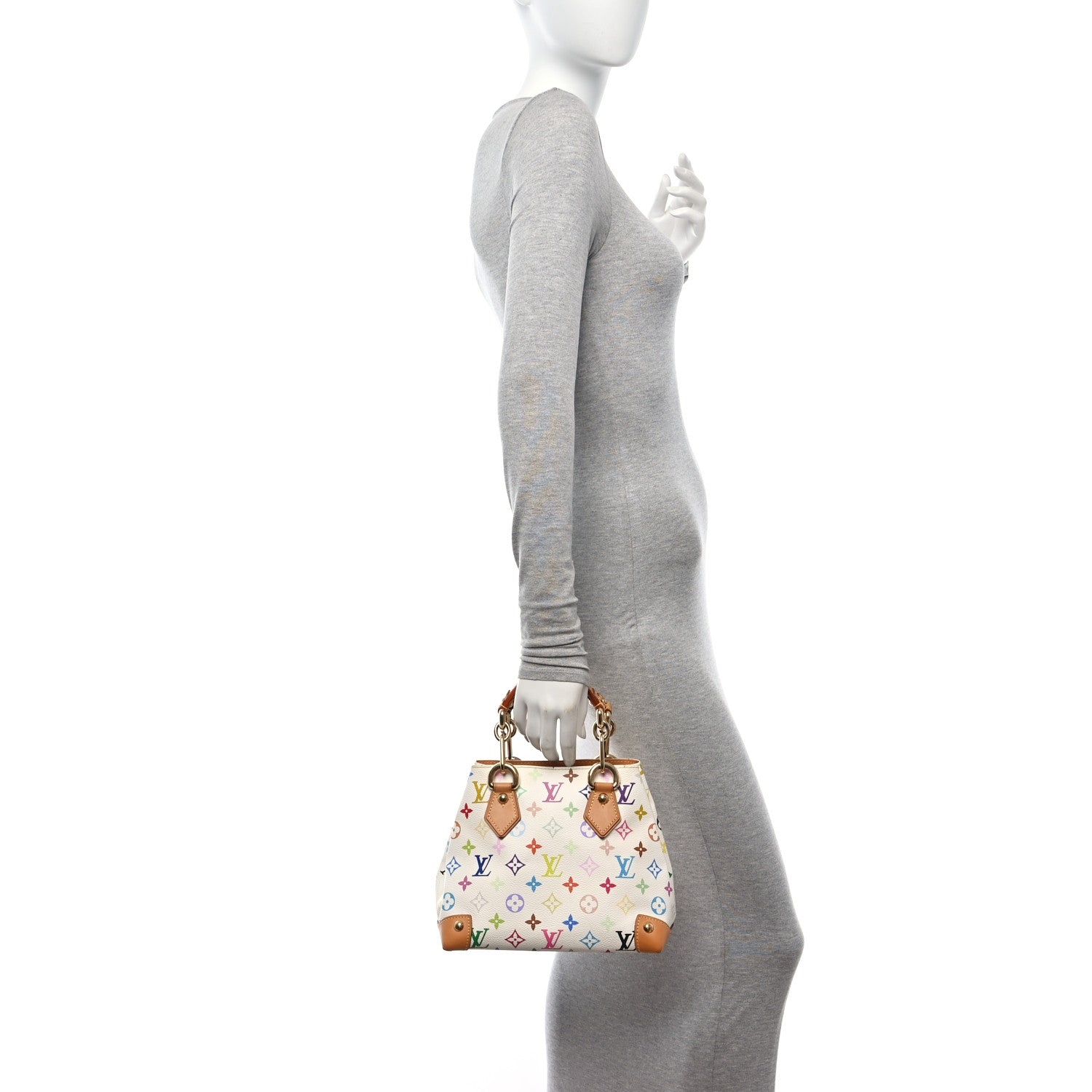 Louis Vuitton Monogram Multicolor Audra White 2 of 10