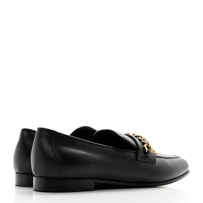 Chanel Lambskin CC Chain Mocassin Loafers 37 Black 4 of 10