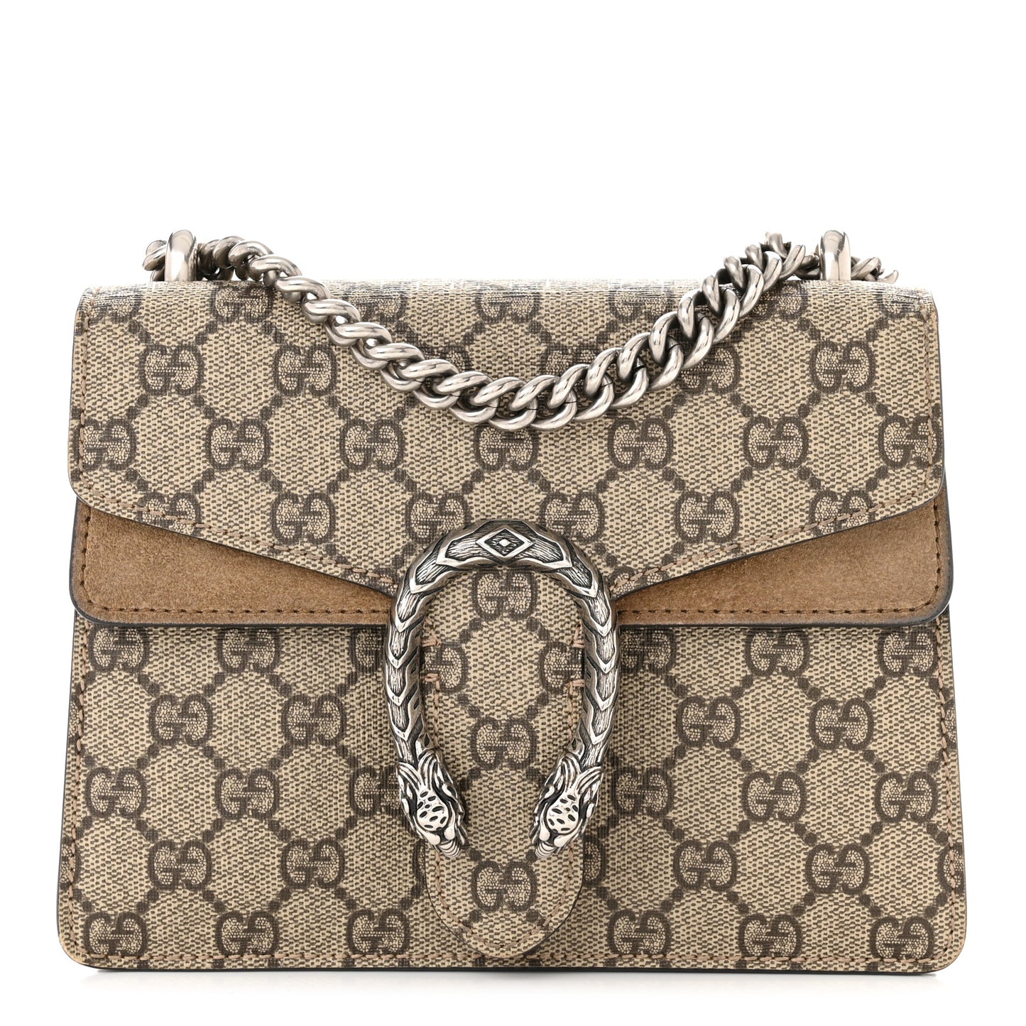 GG Supreme Monogram Mini Dionysus Shoulder Bag Taupe