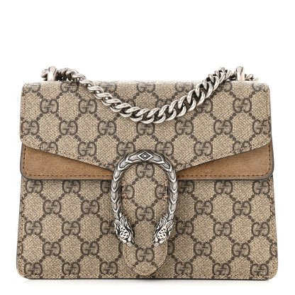 Gucci GG Supreme Monogram Mini Dionysus Shoulder Bag Taupe 1 of 12