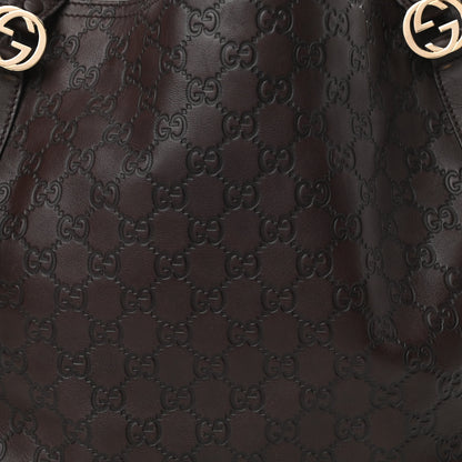 Gucci Guccissima Medium Miss GG Top Handle Bag Dark Brown 8 of 13