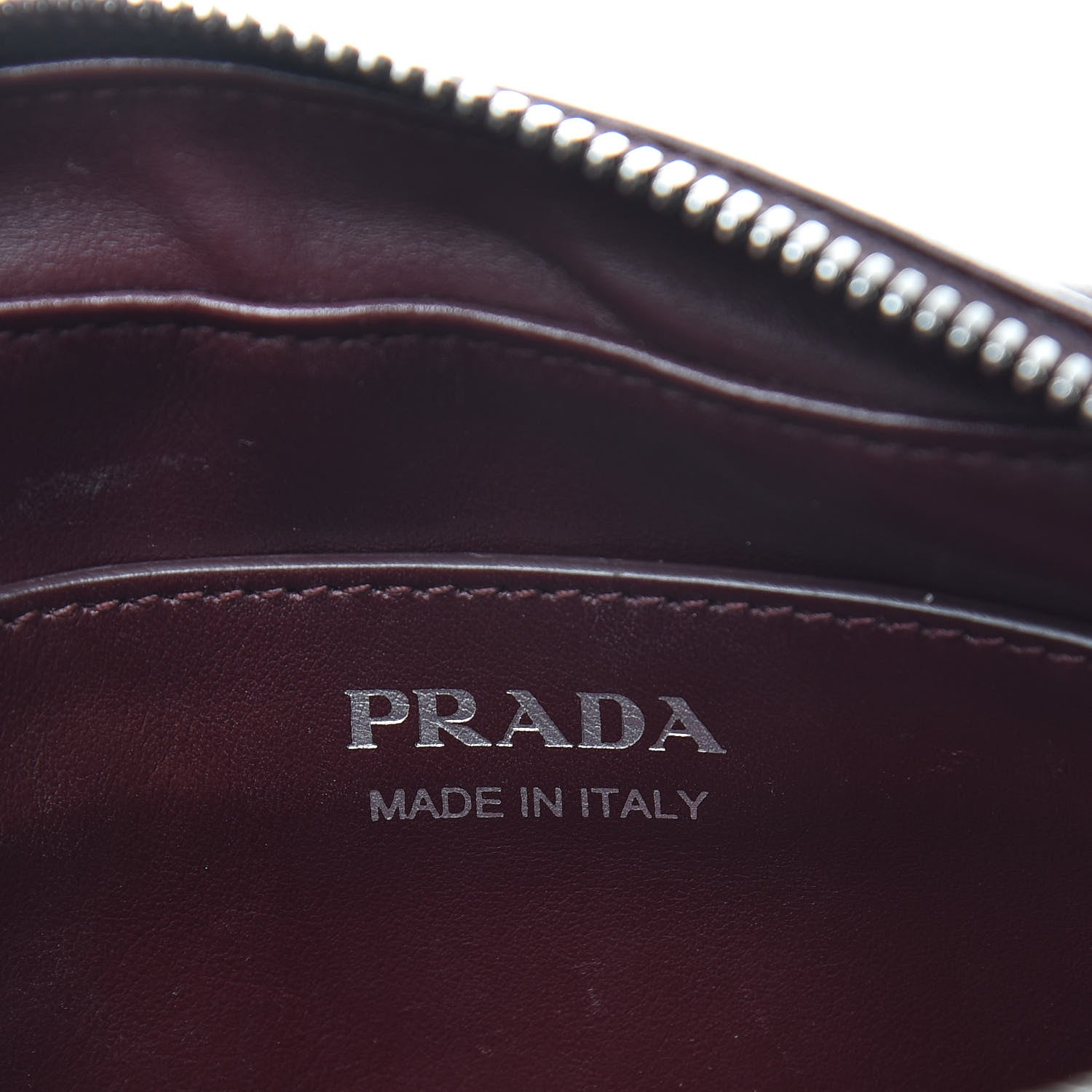 Prada Soft Calfskin Diagramme Crossbody Bag Granato 6 of 11