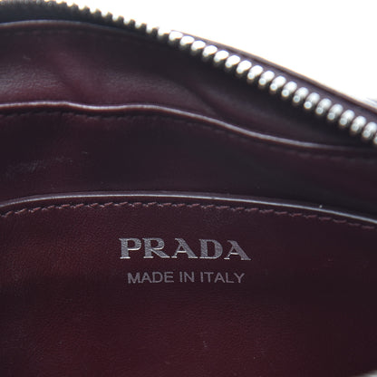 Prada Soft Calfskin Diagramme Crossbody Bag Granato 6 of 11