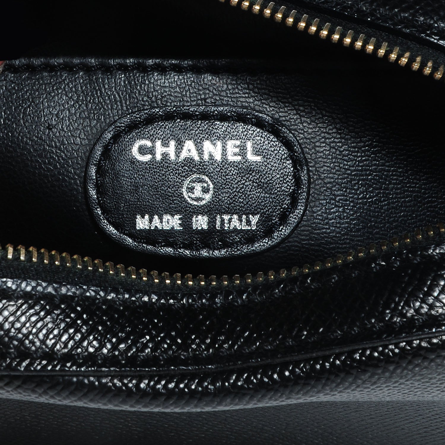 Chanel Grained Calfskin Vanity Cosmetic Case Black 5 of 7