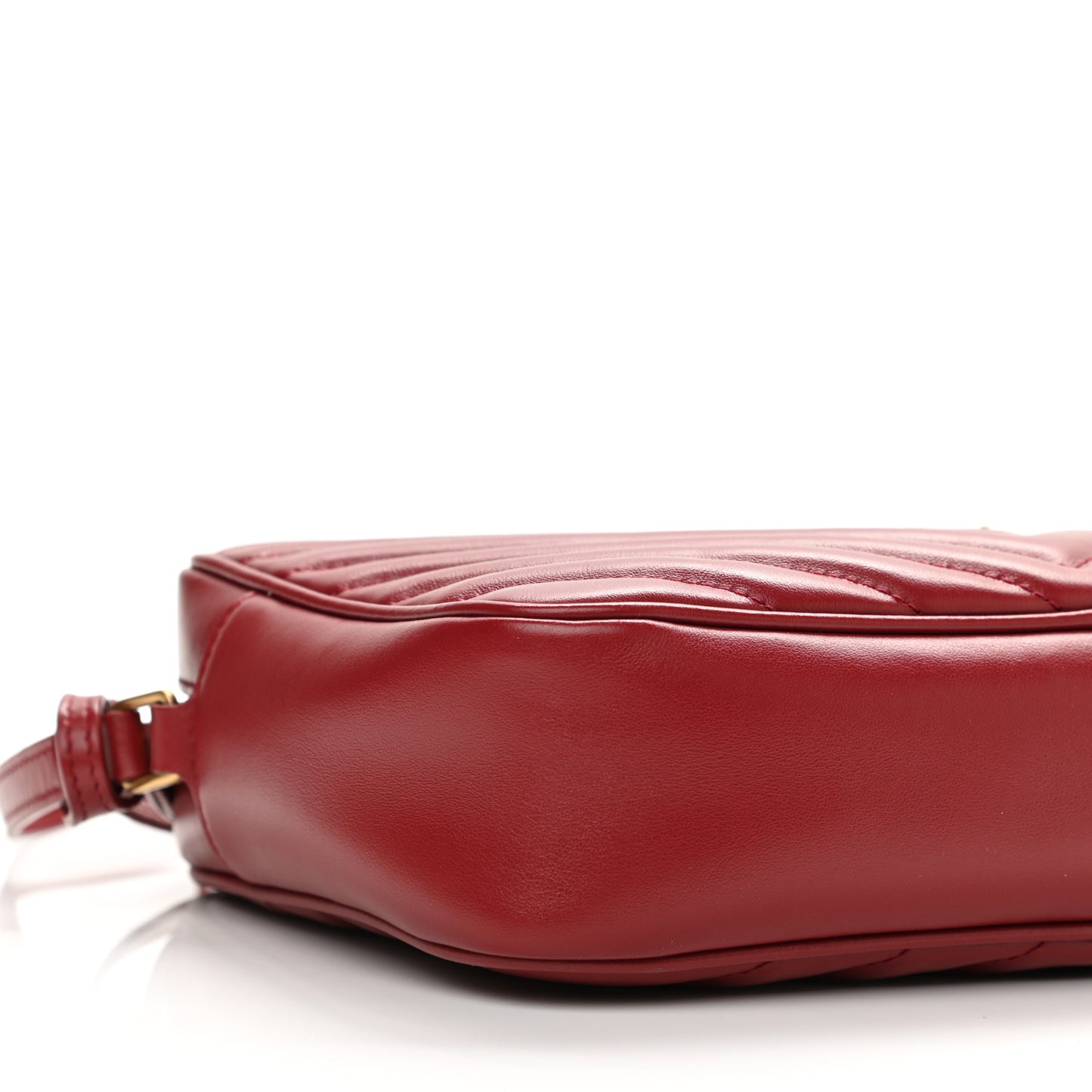 Calfskin Matelasse Monogram Lou Camera Bag Opyum Red