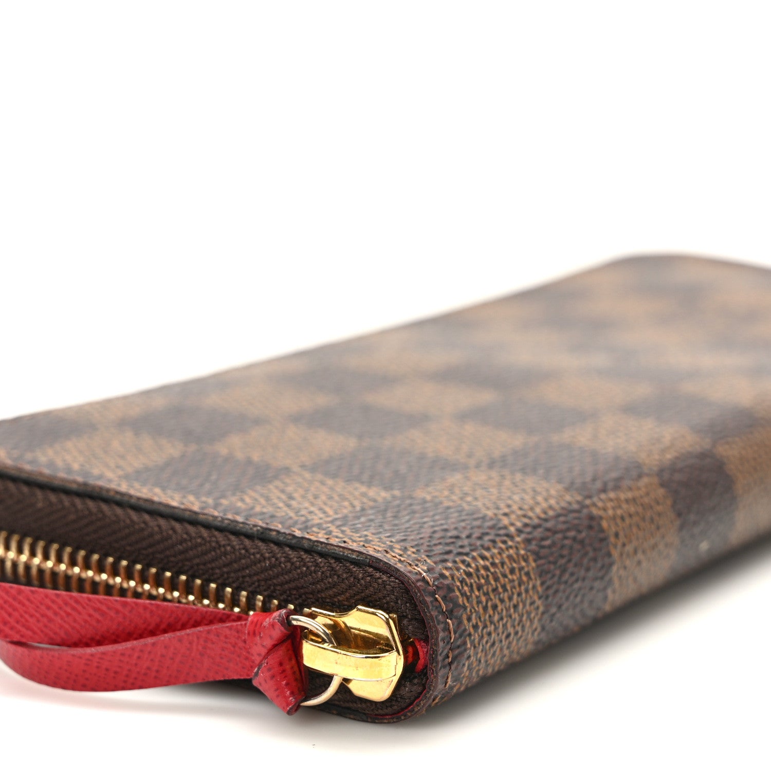 Louis Vuitton Damier Ebene Clemence Wallet Cherry 7 of 10